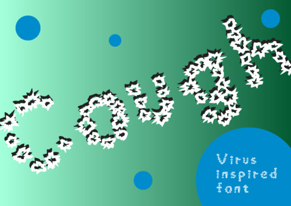 Cough Font for Creative Display Needs