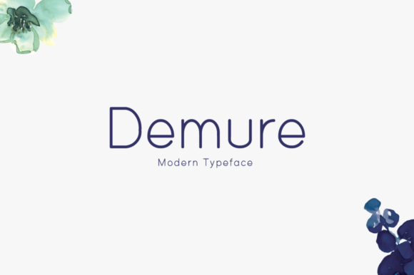 Demure Display Font for Clean and Versatile Editorial Design