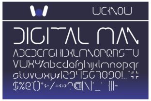 Digital Man: A Playful Display Font for Bold Web Designs