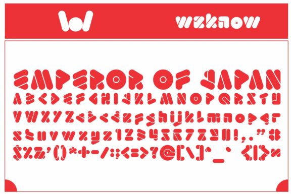 Emperor of Japan: A Display Font for Futuristic Web Design