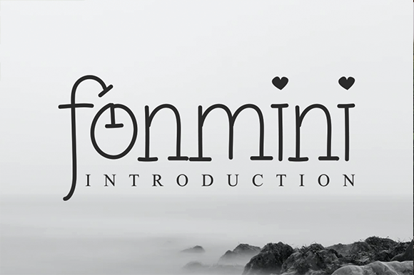 Fonmini: A Quirky Display Font for Handmade Creations