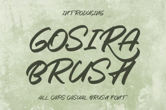 Gosira Brush: A Playful Display Font for Handmade Creations