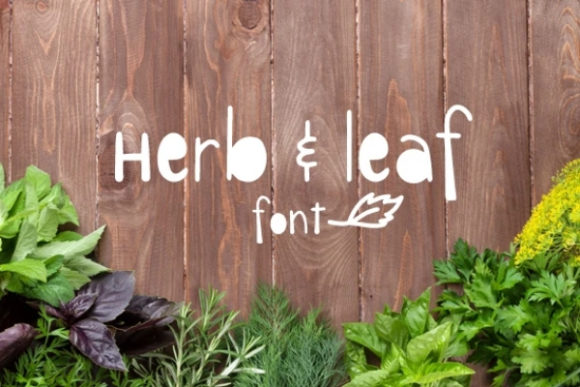 Herb Leaf: A Playful Display Font for Creative Projects