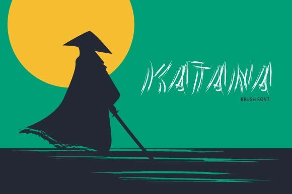 Katana: A Bold Display Font for Creative Projects