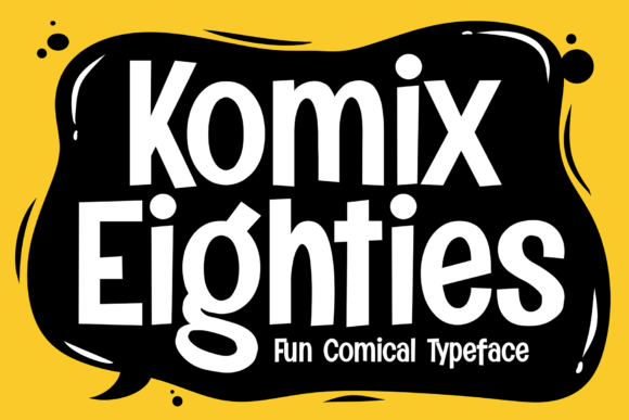 Komix Eighties: A Display Font for Modern Web Design