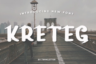 Kreteg: A Bold Display Font with Casual Charm