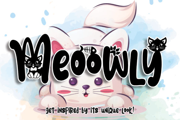 Meoowly: A Cute Display Font for Branding and Creativity