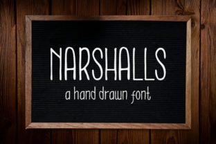 Narshalls: A Hand-Drawn Display Font for Modern Web Design