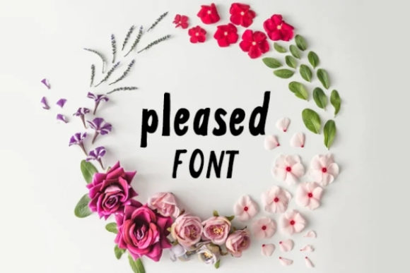 Pleased: A Friendly Display Font for Creative Campaigns