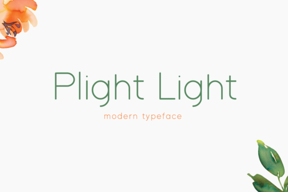 Plight Light: A Display Font for Elegant Editorial Design