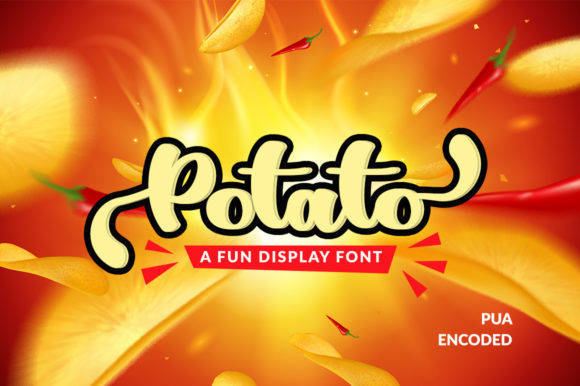 Potato: A Bouncy Display Font for Creative Makers