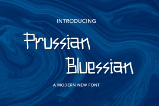 Prussian Bluessian: A Cute Display Font for Creative Business Branding