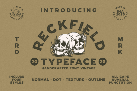 Reckfield: A Vintage-Inspired Display Font for Editorial Design