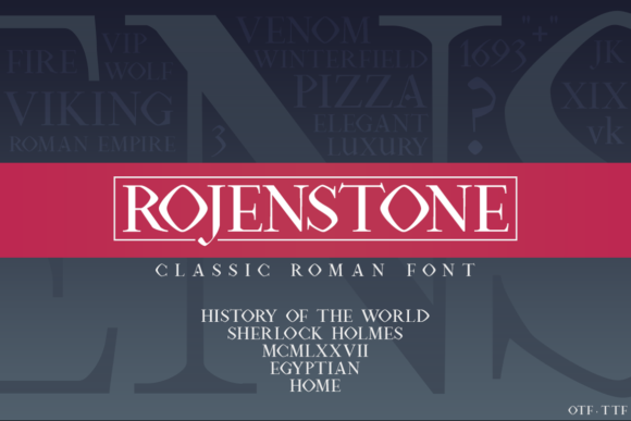 Rojenstone Display Font for Bold Branding and Design