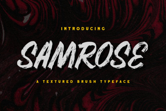 Samrose: A Textured Brush Font for Professional Branding