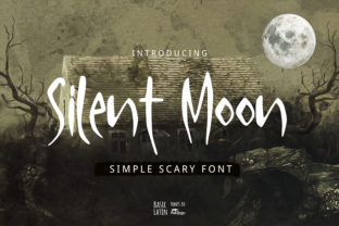 Silent Moon Font for Creative Crafting and Commercial Projects