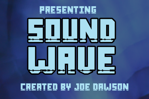 Sound Wave Font for Bold Branding and Futuristic Design