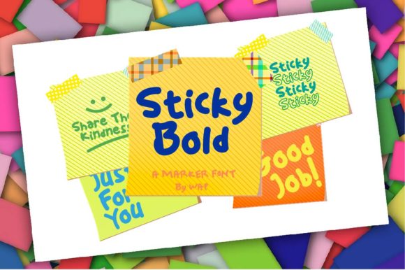Sticky Bold: A Versatile Display Font for Crafters and Product Creators
