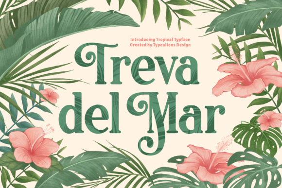 Treva Del Mar Font for Vintage-Inspired Design Projects