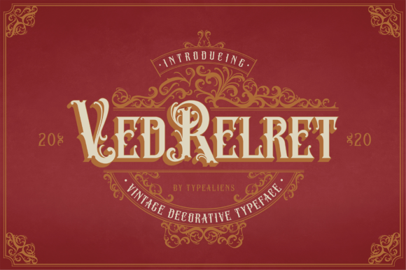 Ved Relret: A Vintage Display Font for Timeless Design