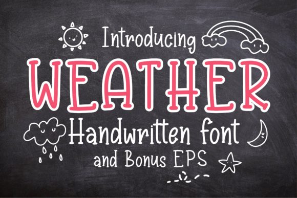 Weather: A Playful Display Font for Creative Branding