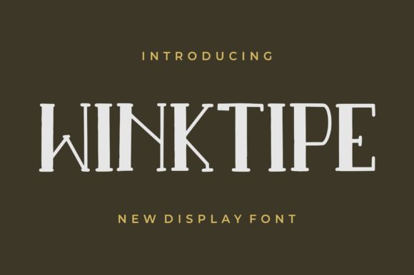 Winktipe: A Playful Display Font for Creative Web Projects